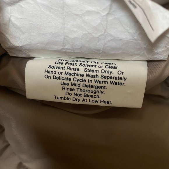 Vintage Eddie Bauer Goose Down Jacket Men's Size Medium Green Tan Made In USA - Picture 9 of 12